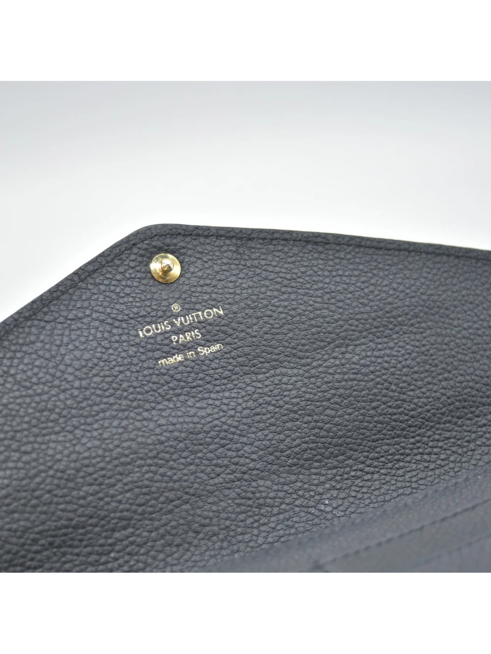 2015 Louis Vuitton Empreinte Sarah Wallet NM Black CA2115